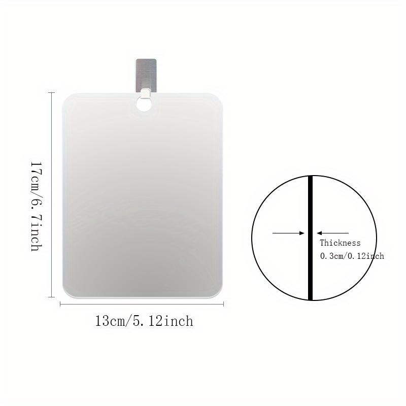 

1 шт. Роскошное зеркало для бритья с защитой от запотевания, незапотевающее зеркало для ванной и душа с ручным вариантом для мужчин и женщин, подвесное зеркало для душа