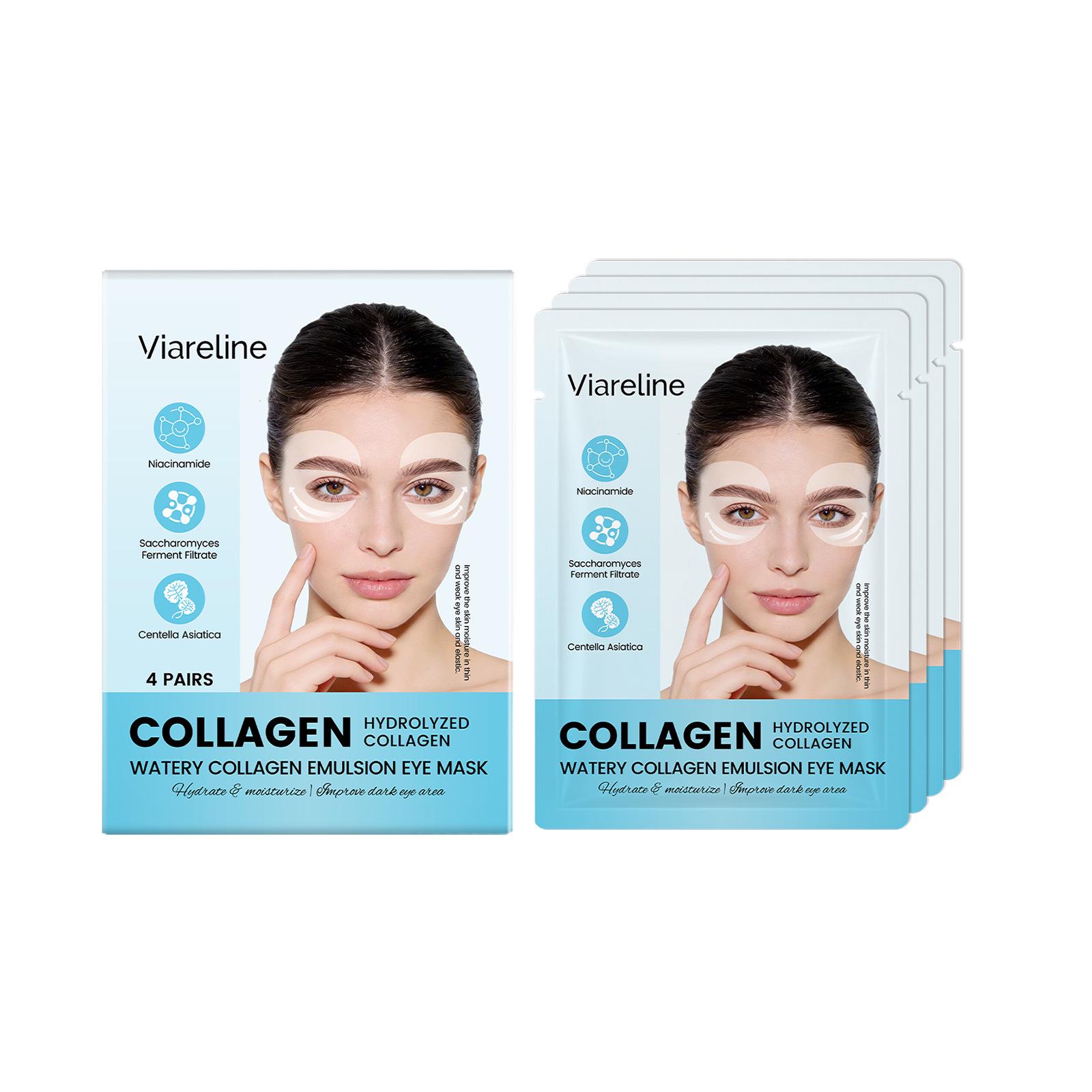

VIARELINE Collagen Eye Mask: Soft, Nourishing, and Flexible Skincare for Moisturizing the Eye Area