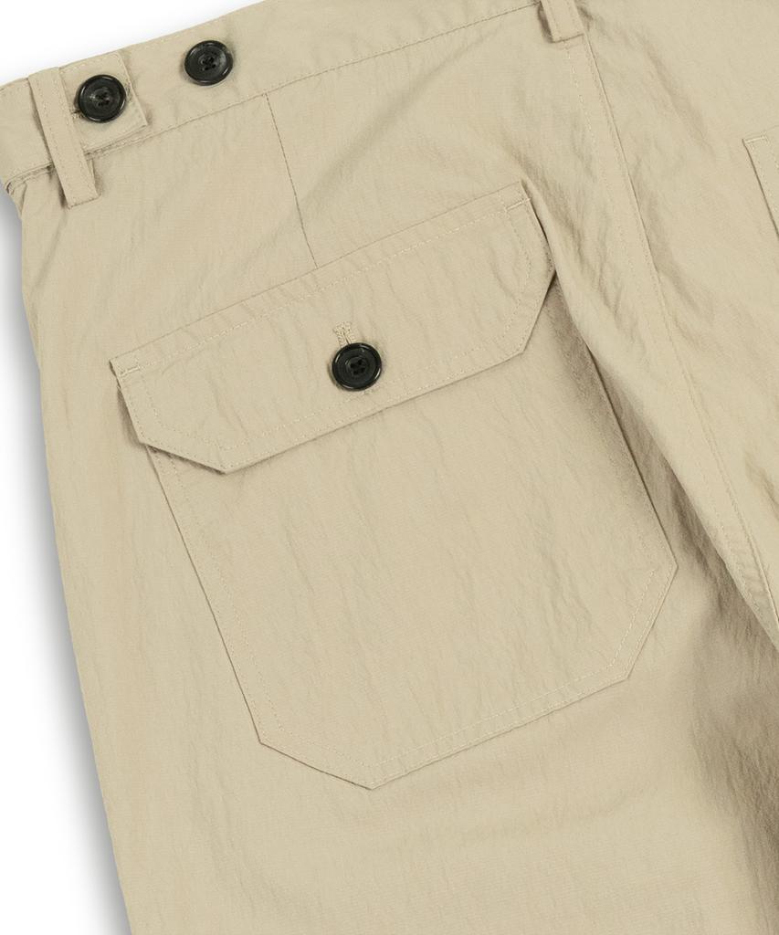 MUDSALT Seersucker Fatigue Pants Beige