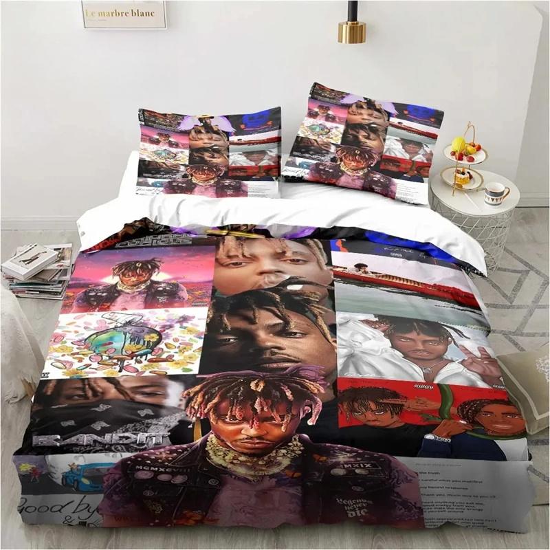 Rap Singer Juice Wrld 3D Print Bedding Set Single Twin Full Queen King Size Bed Set Adult Kid Bedroom Bedding Gift