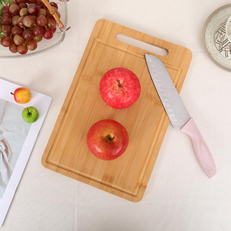 Durable Double Sided Natural Bamboo Cutting Board with Anti-Mold Protection for Kitchen Home Cooking Versatile Chopping Board