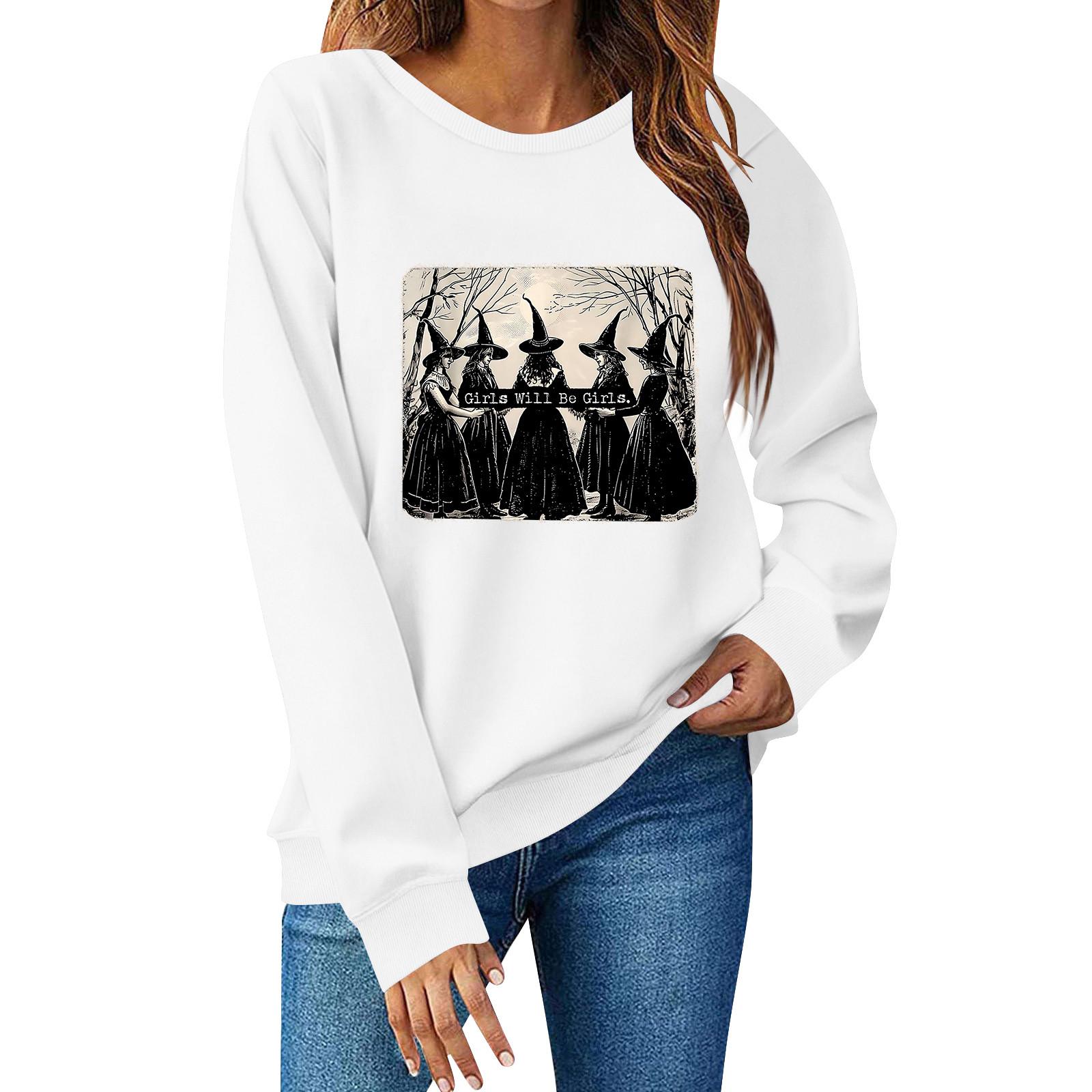 

Женский свитшот с длинным рукавом Повседневный комфортный Свободный Легкий Женский свитшот XL белый