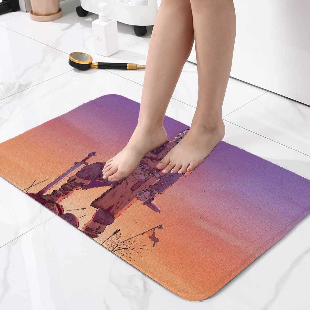 Aniem Vinland Saga Carpet Bathroom Anti-slip Mat Door Mat Home Decoration Mat Entrance Door Mat Scratch-resistant Door Mat