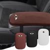 Suede Car Logo Center Console Armrest Cover Mat Non-slip Pad Decor For MINI Cooper JCW WORKS R55 R56 F55 F56 R57 R58 R59 R60 R50