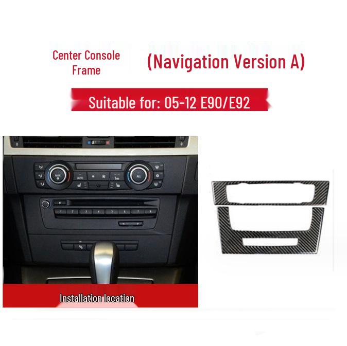 

Наклейка на ручку переключения передач из углеродного волокна для модифицированного интерьера консоли BMW 3 серии E90/E92/E93