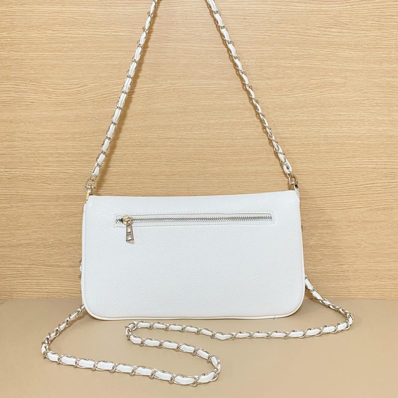 2025 new women's fashion zv bag fashion wings diamond envelope messenger bag French retro design shoulder bag