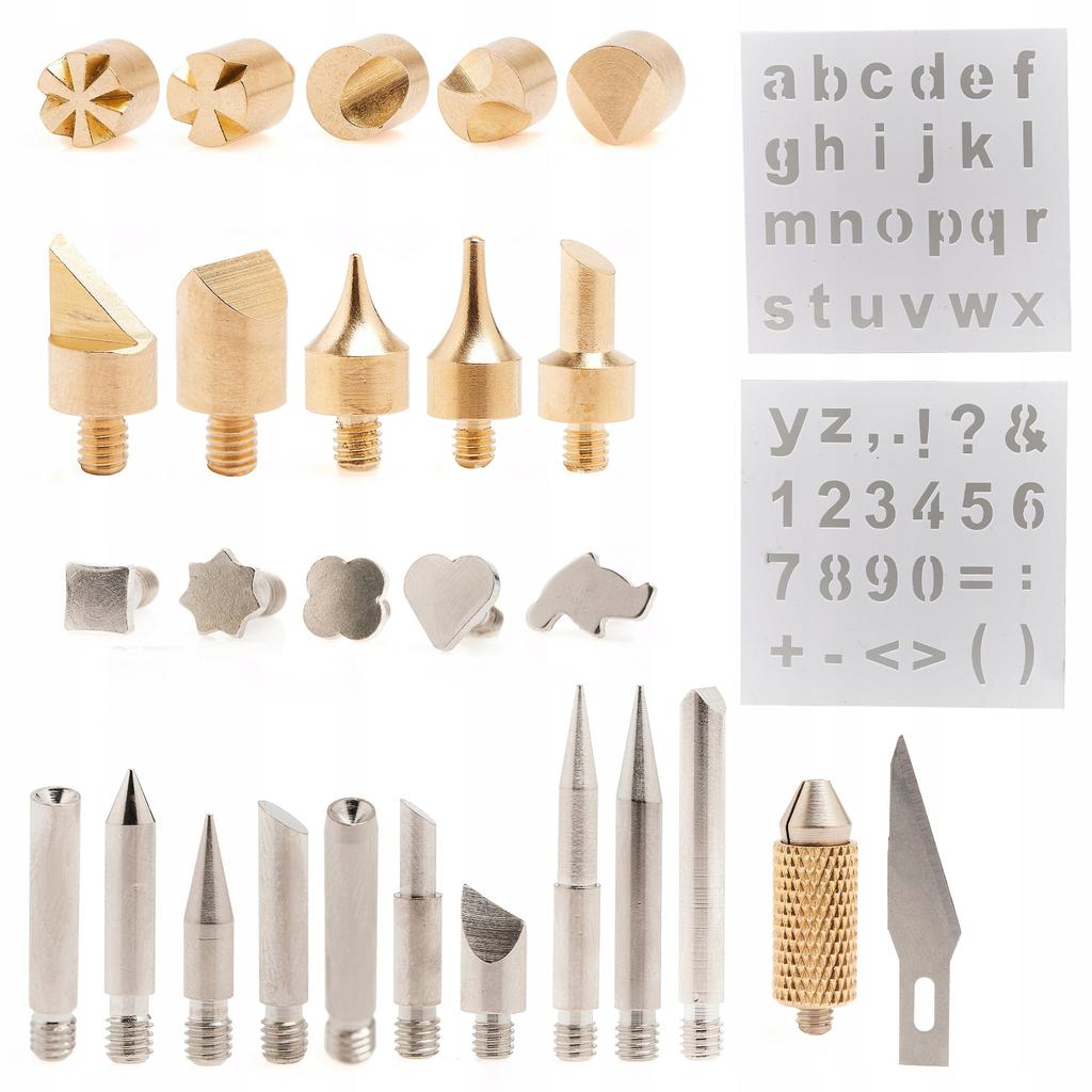 Set Of 28 Wood Burning Tips