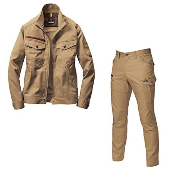 

[BURTLE] Рабочая одежда BURTLE 7051 7052 Комплект верх и низ ВСЕ Сезоны Осень/Зима Унисекс Рабочая одежда (Хаки, L)