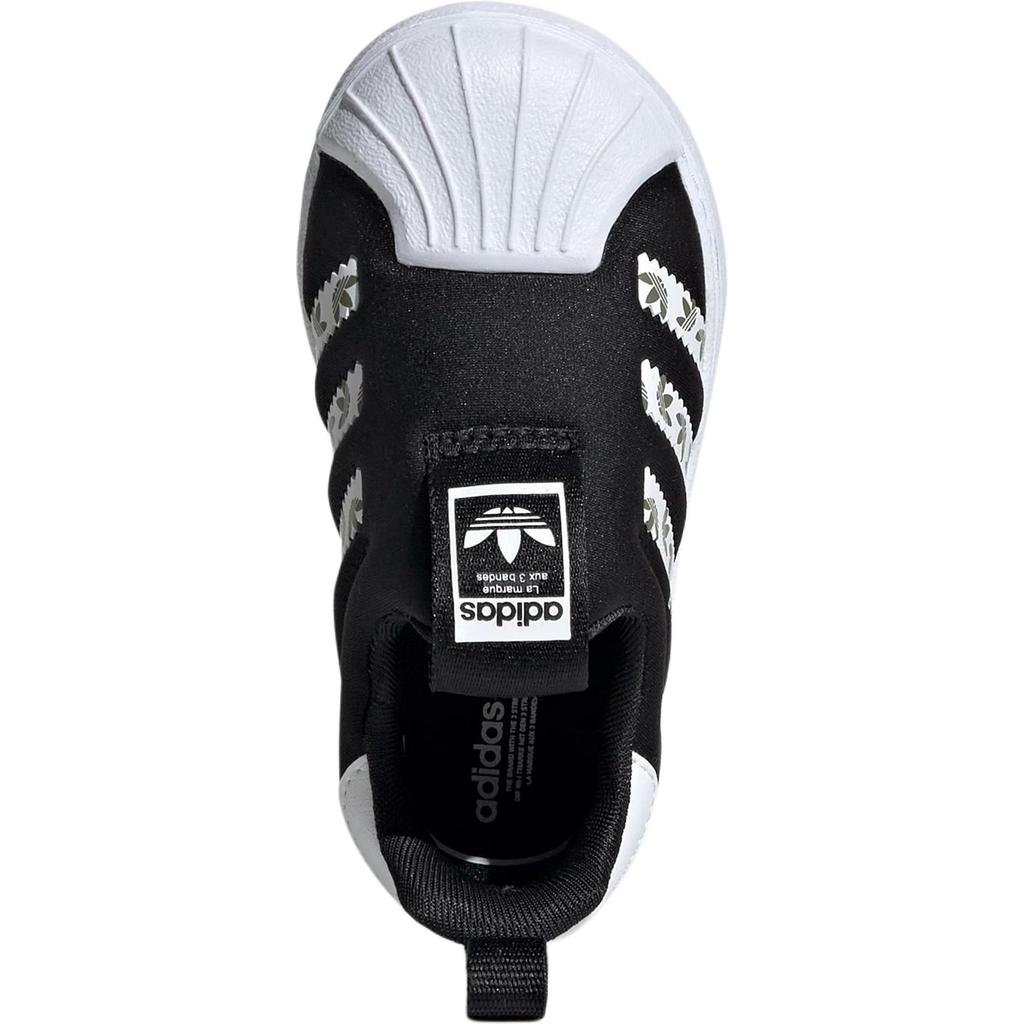 Adidas Originals Superstar 360 Comfortable Durable Low-Top Walking Shoes Baby Shoes Black White JH6499
