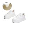 Foam Sole Leather Little White Shoes Women's 2025 Spring New Platform Sports Board Shoes Women's Casual Single Shoes Versatile Women's Shoes