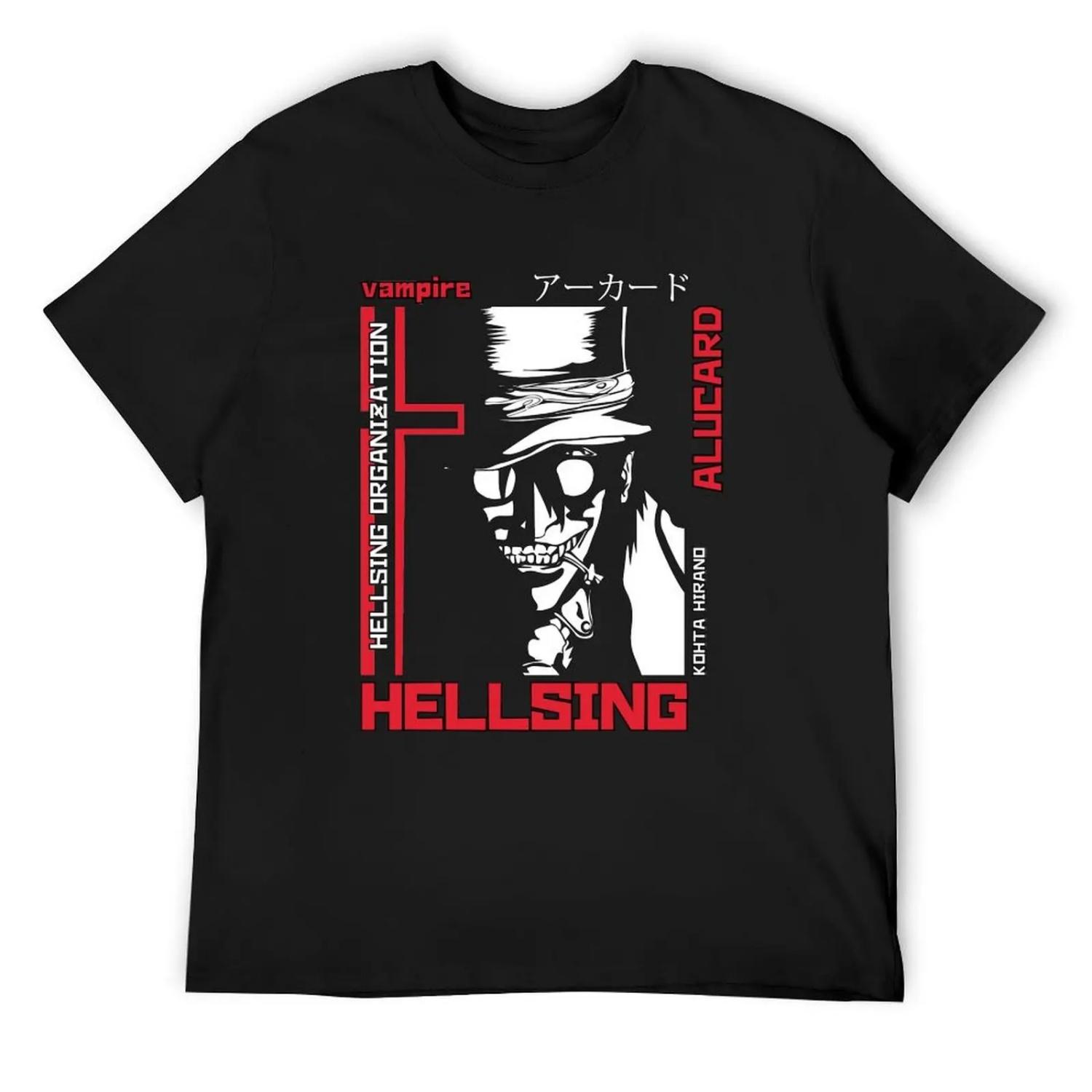 Hellsing Футболка свитшот кавайная одежда быстросохнущая Короткий рукав футболка мужская S