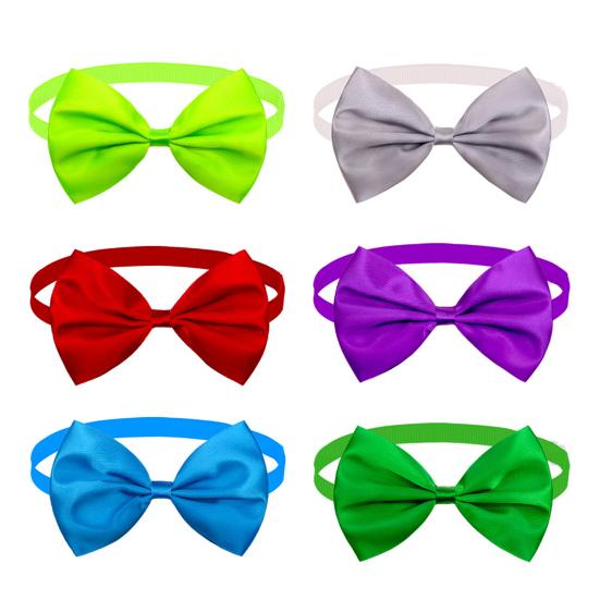 Pet Bow-knot Collar Adjustable Vivid Color Wear Resistant Super Soft Friendly To Skin Dress