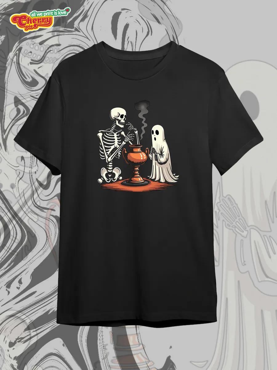 Black T-shirt with Moscow 1980 print 4XL