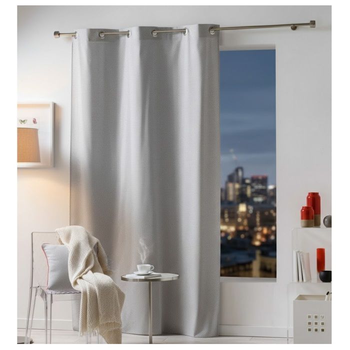 Rideau à oeillets 140 x 240 cm Galactic Gris