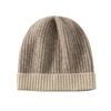 Autumn and Winter Thickened Cashmere Hat Unisex Color Matching Knitted Hat Head Hat Stack Hat Ear Protection Hat Cold Hat