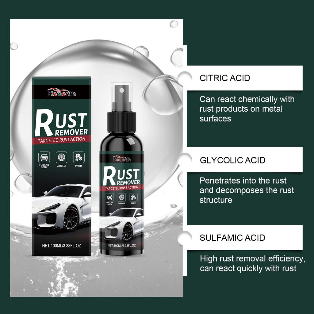 Car Multi-Purpose Metal Polish Spray-Rust Remover Easily Remove Rust From Cars Stainless Steel Kitchenware Multi-Purpose Cleaner