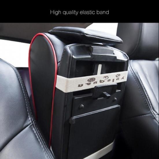 Sponge Center Box Armrest Console Pad Cushion Cover Car Beige Leather For Rest