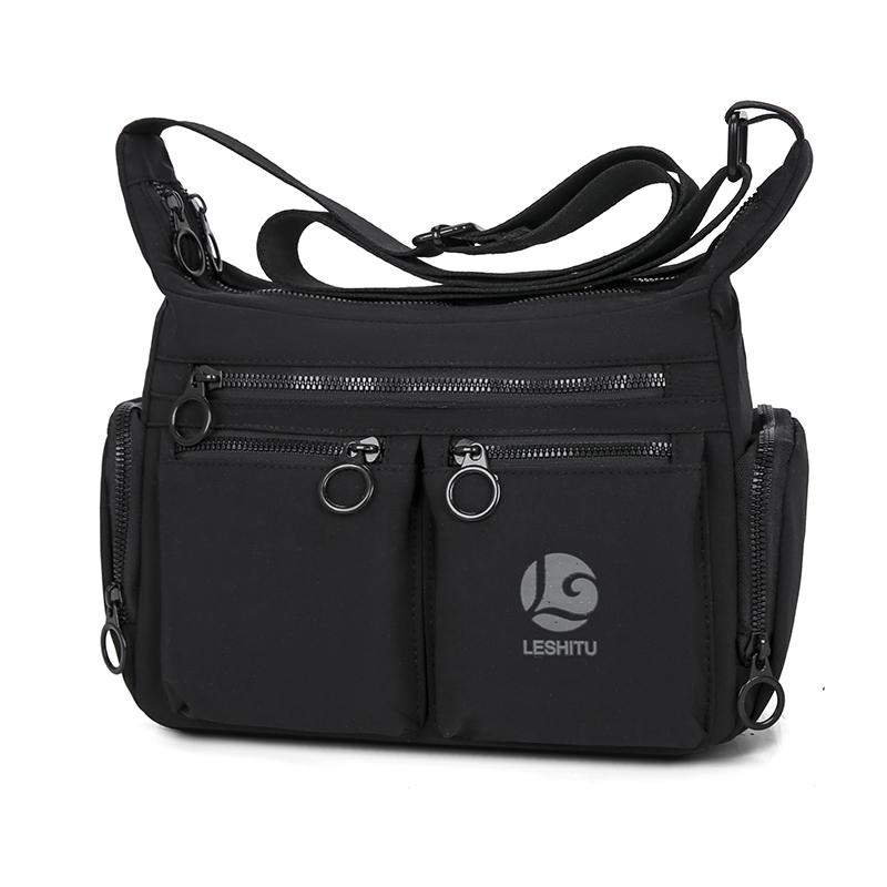 Unisex Crossbody Bag with Multi-pockets – Large Capacity Water-Resistant Sling Pack, for Commute & Travel