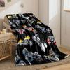 Motorcycle Pattern Blanket bedroom Blanket for Livingroom Couch lunch break Soft throw for Friend's festival Gift