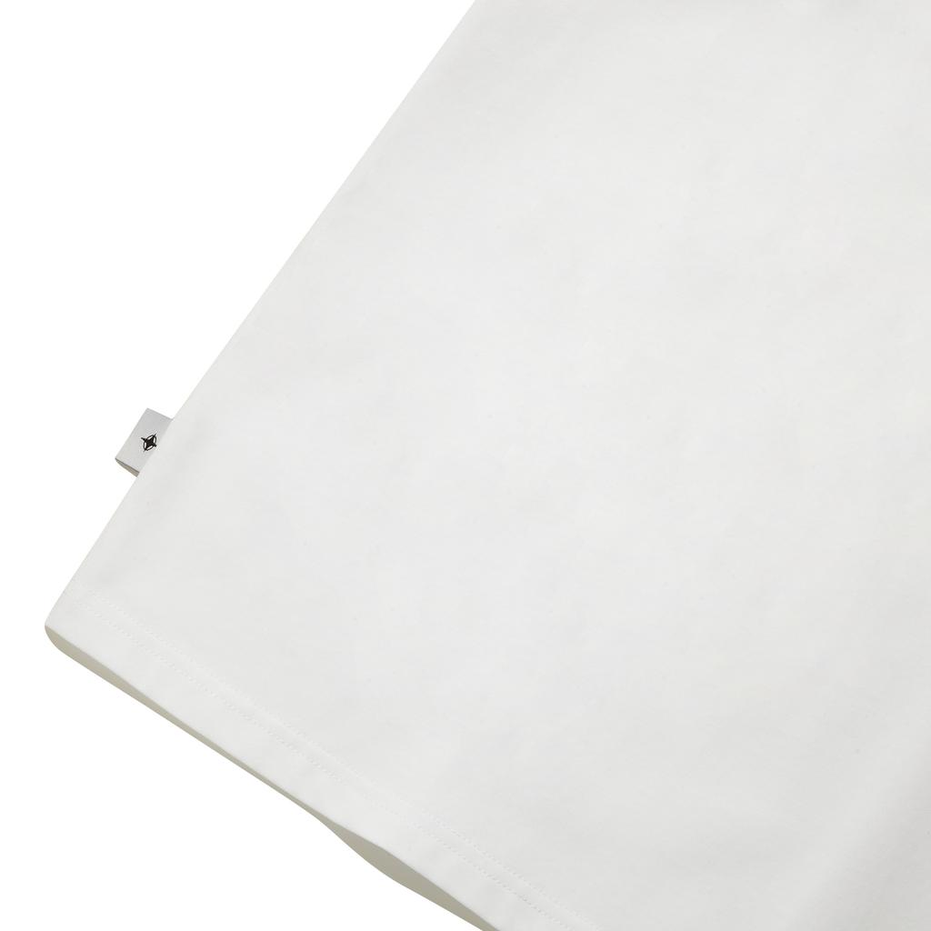 INTERCREW 1-Color Lettering Short Sleeve T-Shirt White Ita2Tr02Awh