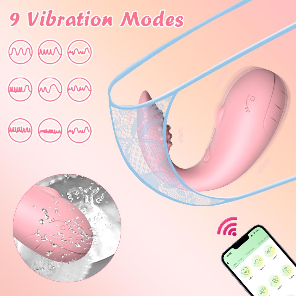 APP sterowanie Bluetooth wibrator dla kobiet łechtaczka G Spot Dildo Massager z 2 silnikami wibrujące jajko majtki zabawki erotyczne dla dorosłych