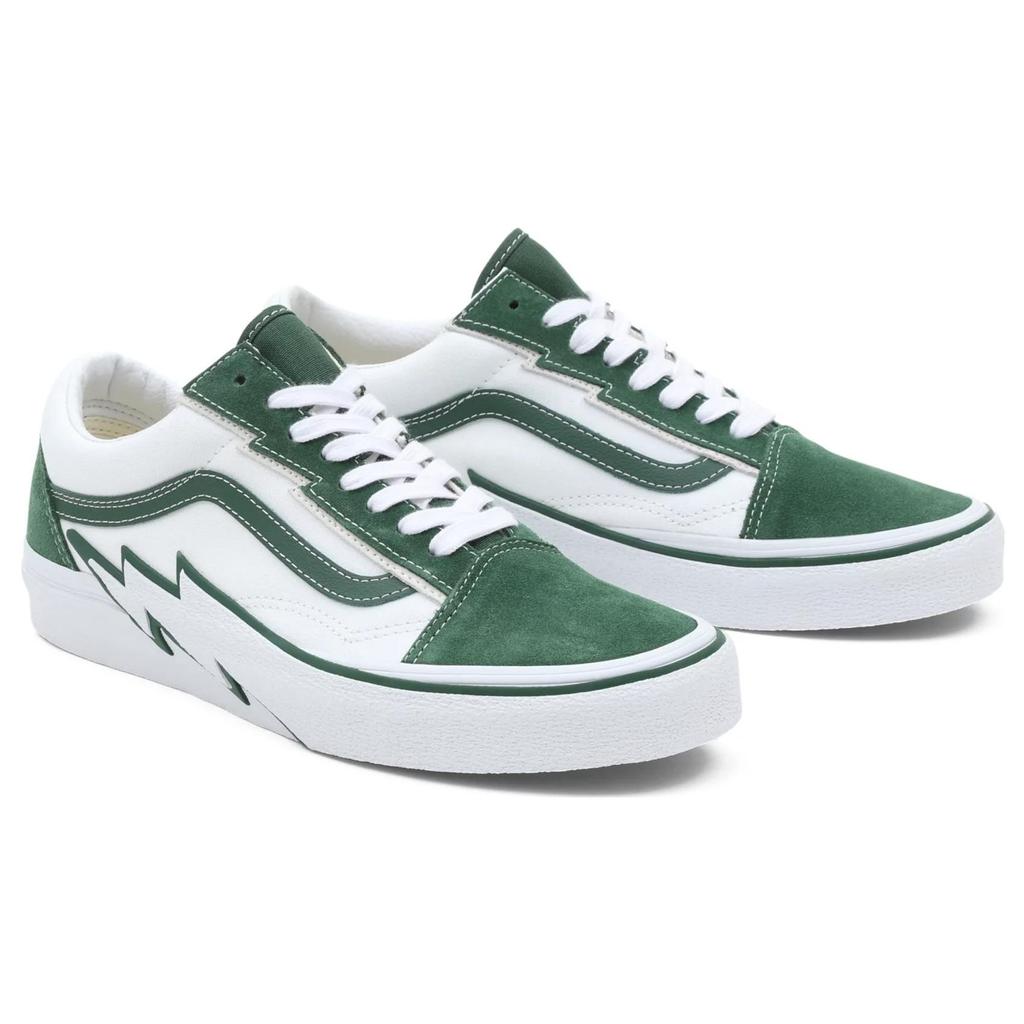 Vans Old Skool Bolt - Green Unisex Sneakers True-White VN0009Q5BGN