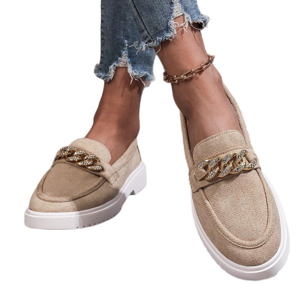 2025 Spring and Autumn New British Style Leather Versatile Single Shoes Women's Platform Loafers Fashion Casual Thick Heel Women's Shoes