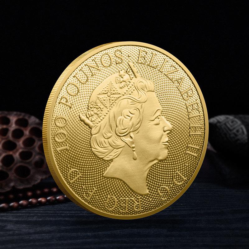 The Queen of England's Zodiac Twelve Constellations Commemorative Coin, Christmas Gift, Stocking Stuffers, Valentine's Day Gift, Girlfriend Gift