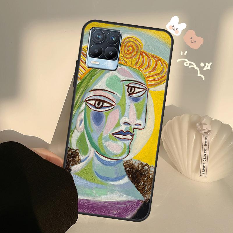 Malerei Picasso Abstrakte Kunst Für OnePlus 10 Pro 9 Pro 8T Nord2 9R Fall Für Realme GT 2 Pro 7 8 GT Neo2 9i 8i C21 Coque