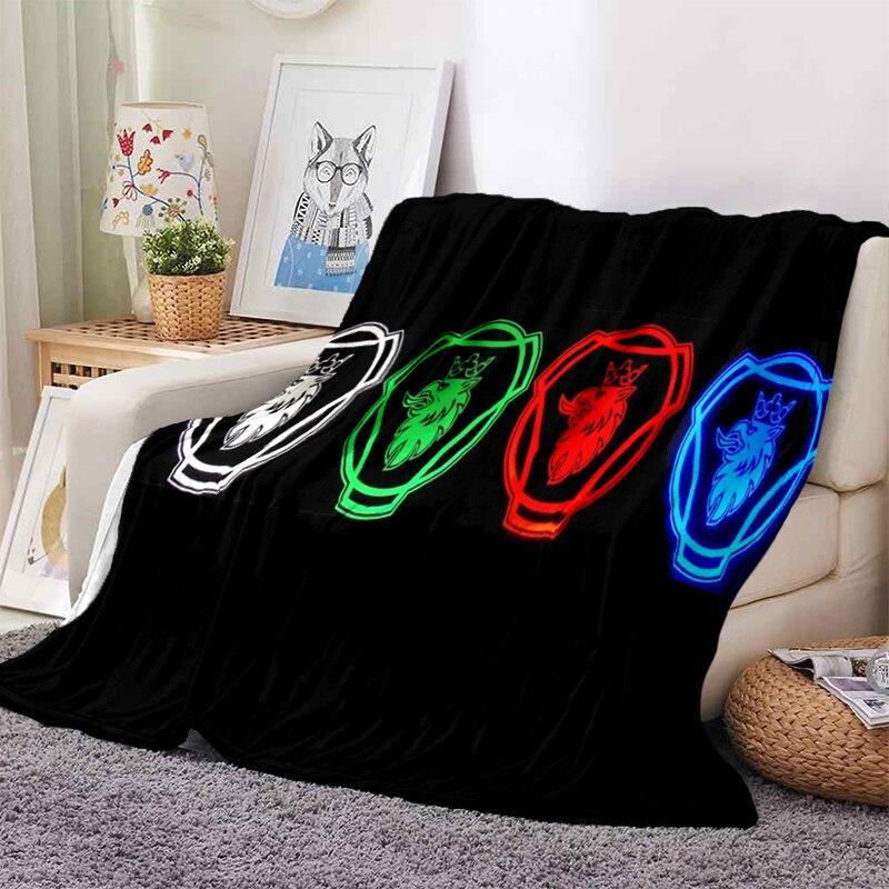 3D Грузовик Scania Плед Флисовый Теплый Уютный Мягкий Плед для Дивана Кровати Стойкий к Выцветанию Антистатический Машинная Стирка 130x150cm