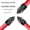 Shock-resistant Magnetic Phillips Screwdriver Bits with Anti-slip Teeth