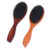 Wooden-Handle Hair and Beard Brush with Imitation Boar Bristles – For Smoothing and Straightening