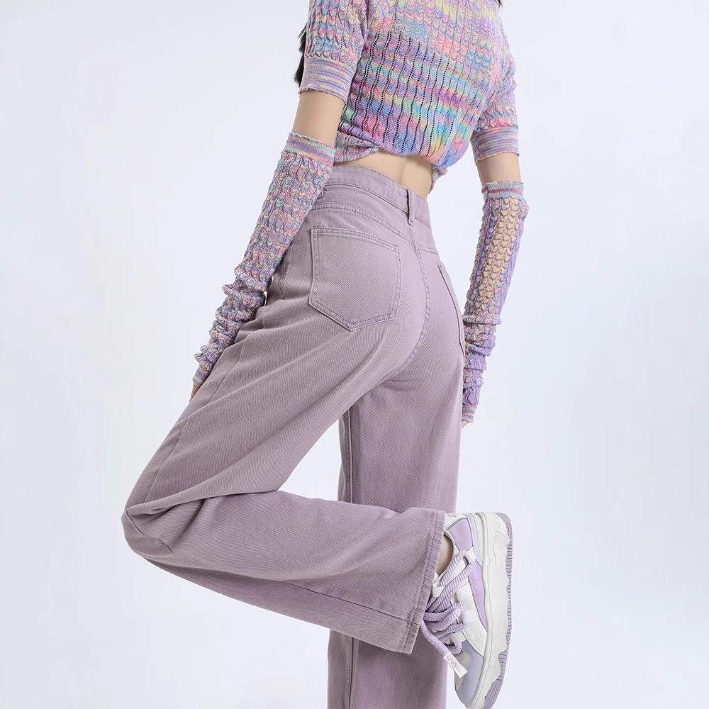 

Plus Size Women s High-Waisted Wide-Leg Jeans: Slimming, Casual Spring Pants XL