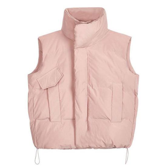 Women's Autumn and Winter Loose Warm Vest Standing Collar Casual Comfortable Jacket