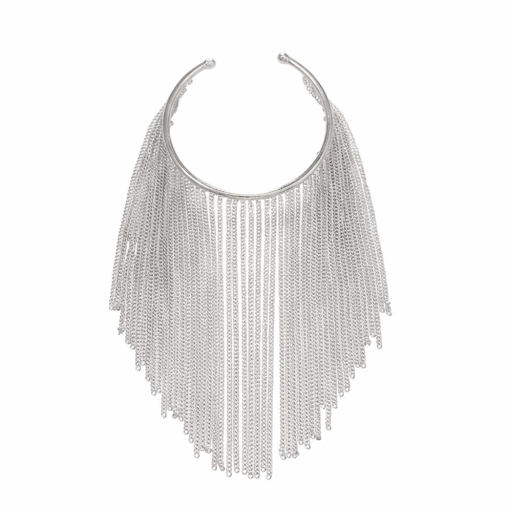 Adjustable Fringe Arm Cuff Bangle Zinc Zinc Alloy Open Upper Arm Chain Jewelry Tassels Armband  Party