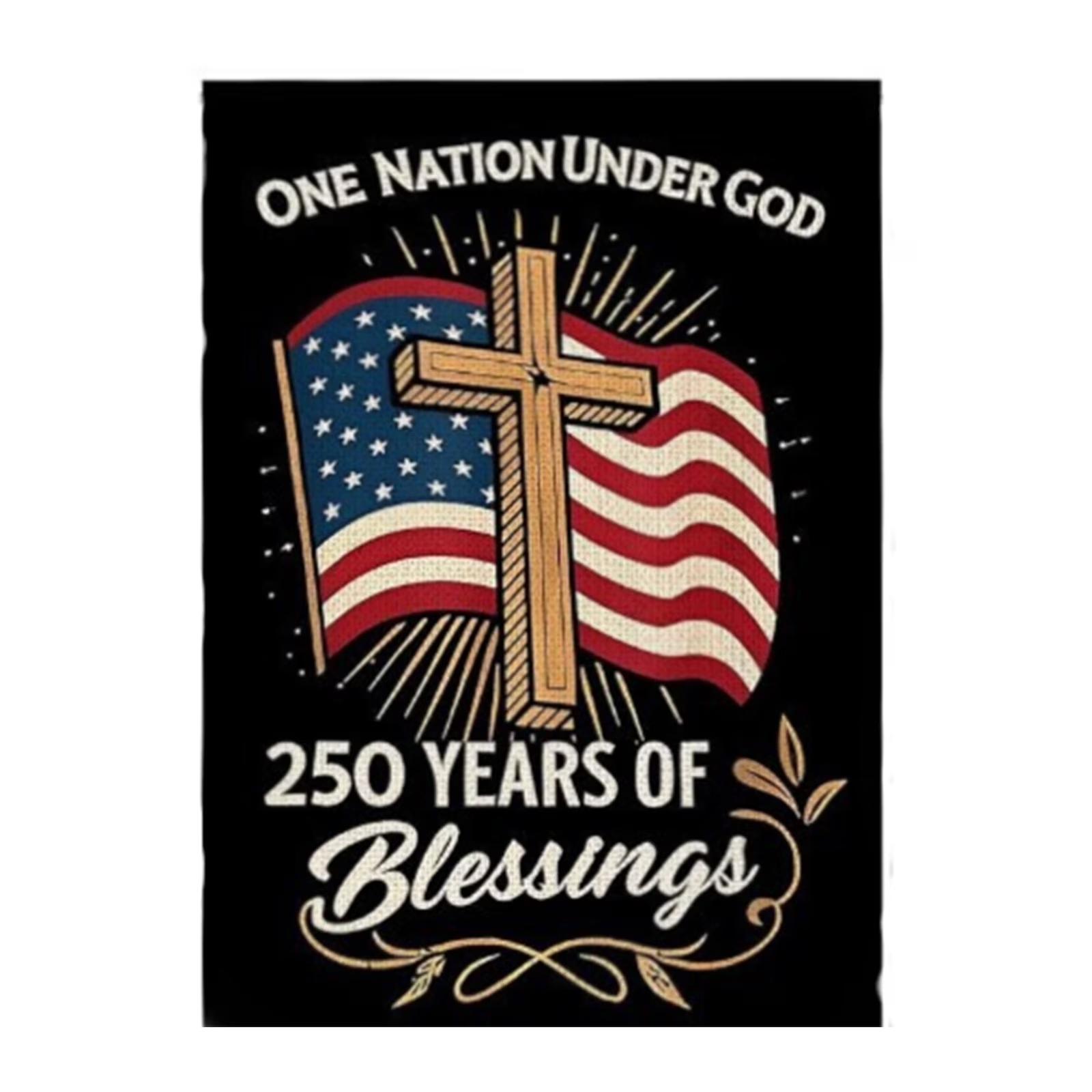 Courtyard Garden Flag Decorative Flag Decorative Yard Flag Decorative Garden Flag For The 0th Anniversary Of The United States One Size