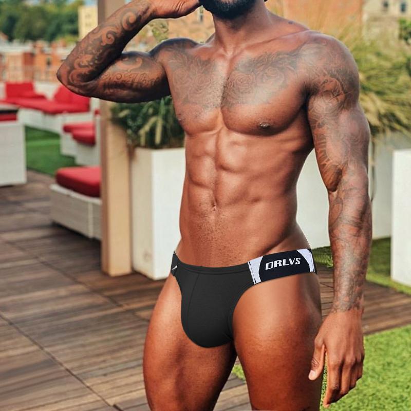 Snake Print Belt Men's Fashion Underwear Sexy Hip Raise Briefs For Men Comfortable Breathable Zodiac Year Red Male Underpants