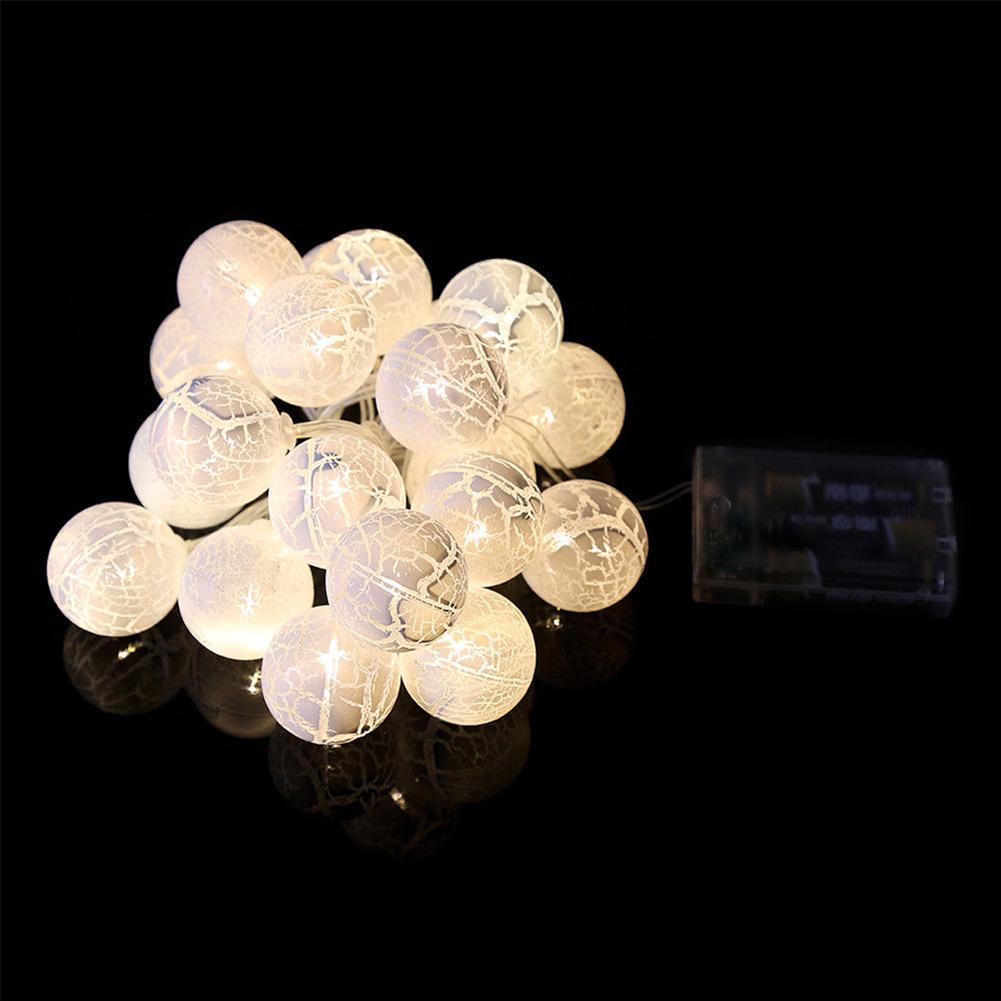 2.1m 20 LED Easter Egg Crack Ball Shape String Light Christmas Party Home Decor