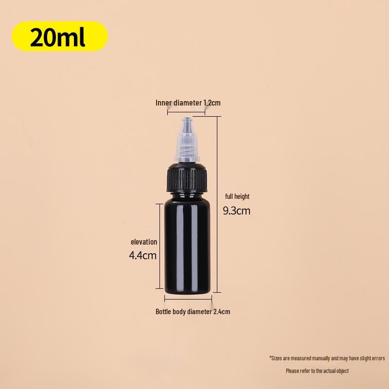 Transparent PET Squeeze Bottle with Pointed Mouth - Available in 30ml, 100ml, and 500ml Sizes