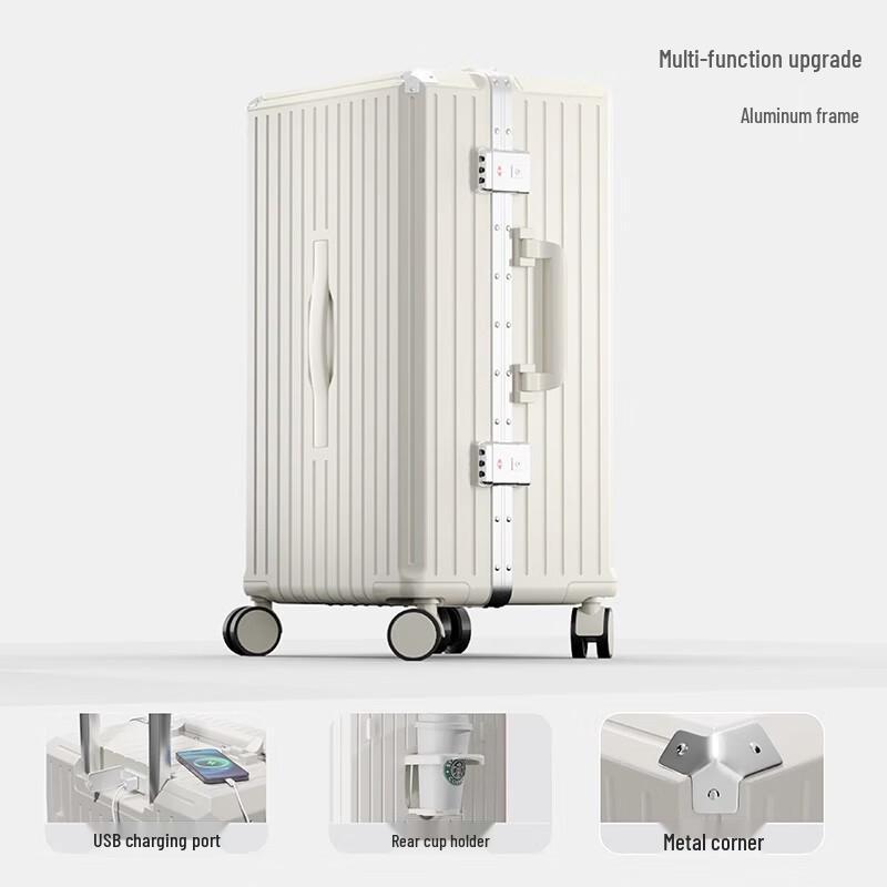 Lidu Unisex Large Capacity Travel Luggage 26 Inch