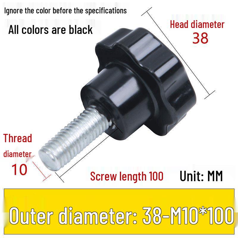 Star-Shaped Bakelite Hand-Tightening Screw Handle (M4-M10)