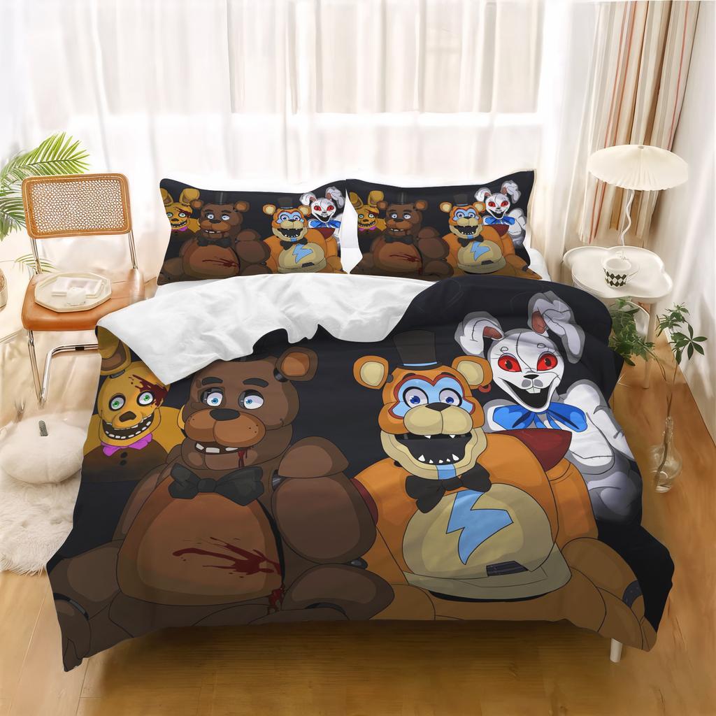 Baby Cartoon Duvet Cover Freddie's Midnight Children's Bedroom Set Quilt Covers Kids Bedding Set Holiday Gifts