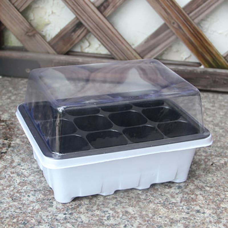 Plastic Flower Pots Plant Seedling Tray Succulent Flower Pot Garden Nursery Flower Pot Kit Insert Propagation Seeding Case