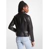 Michael Kors For Leather Moto Jacket 77y1336m521 Black