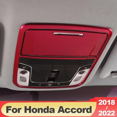Cadru cu lumină de citire pentru citire față auto pentru Honda Accord X 10th 2018-2022, cadru decorativ, modificarea accesoriilor din fibră de carbon