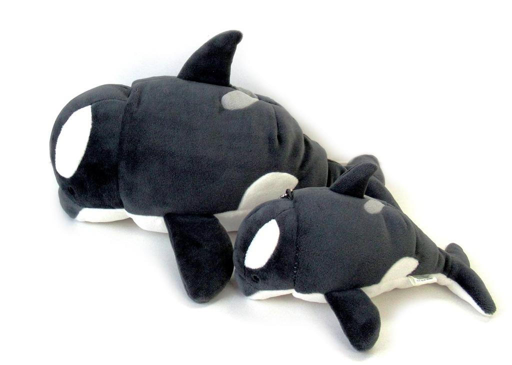 Morisaka Global Mochi Shachi Medium 12 x 15 x 20cm Killer Whale Plush Soft to the Cute Mochi Toy, Aquarium, Relaxing, Touch, Animal, Series, MOSC-0230