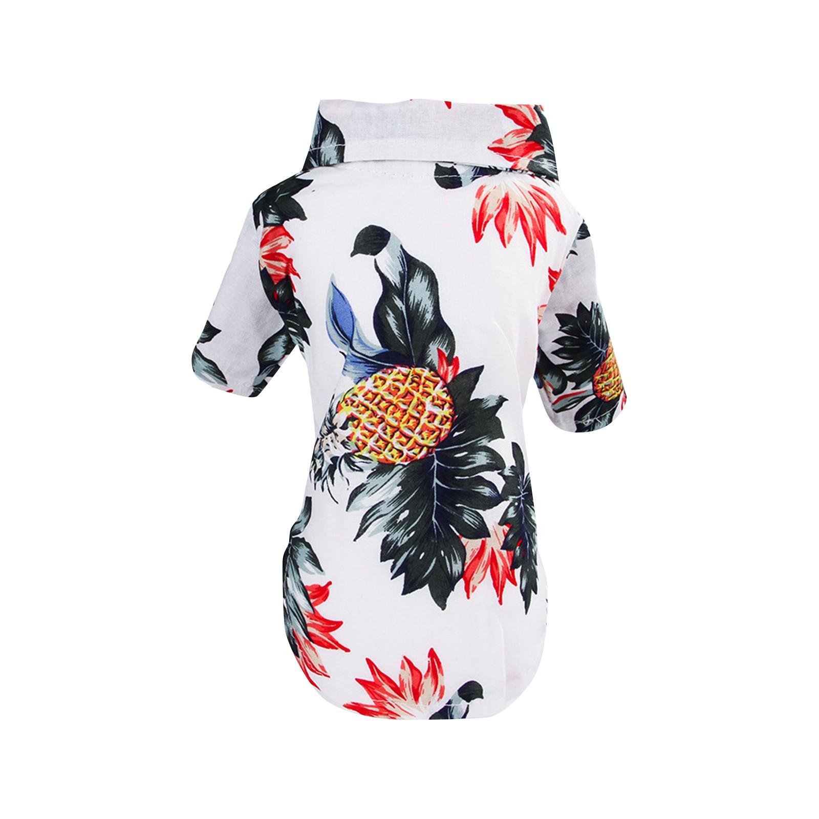 

Pet Dog Summer Clothes Skirt Printing Cute Pet Puppy Vest Clothing Shirt M рожевий