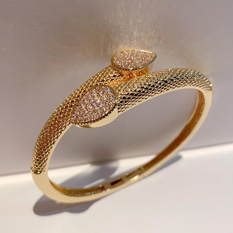High End Exquisite Copper Zircon Bracelet Full Zirconia Men's and Women's Bracelets