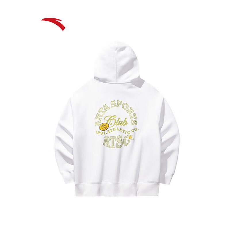 Anta Women's Embroidered Loose Fit Hooded Sweatshirt