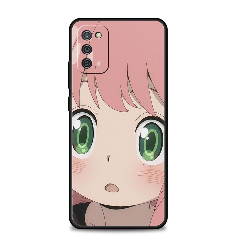 For Samsung A12 A51 A52 A41 A21s A72 A31 A02s A71 A32 4G A73 A53 A52s 5G Print Funda Spy×Family Cute Yor Anya Bright Drawing